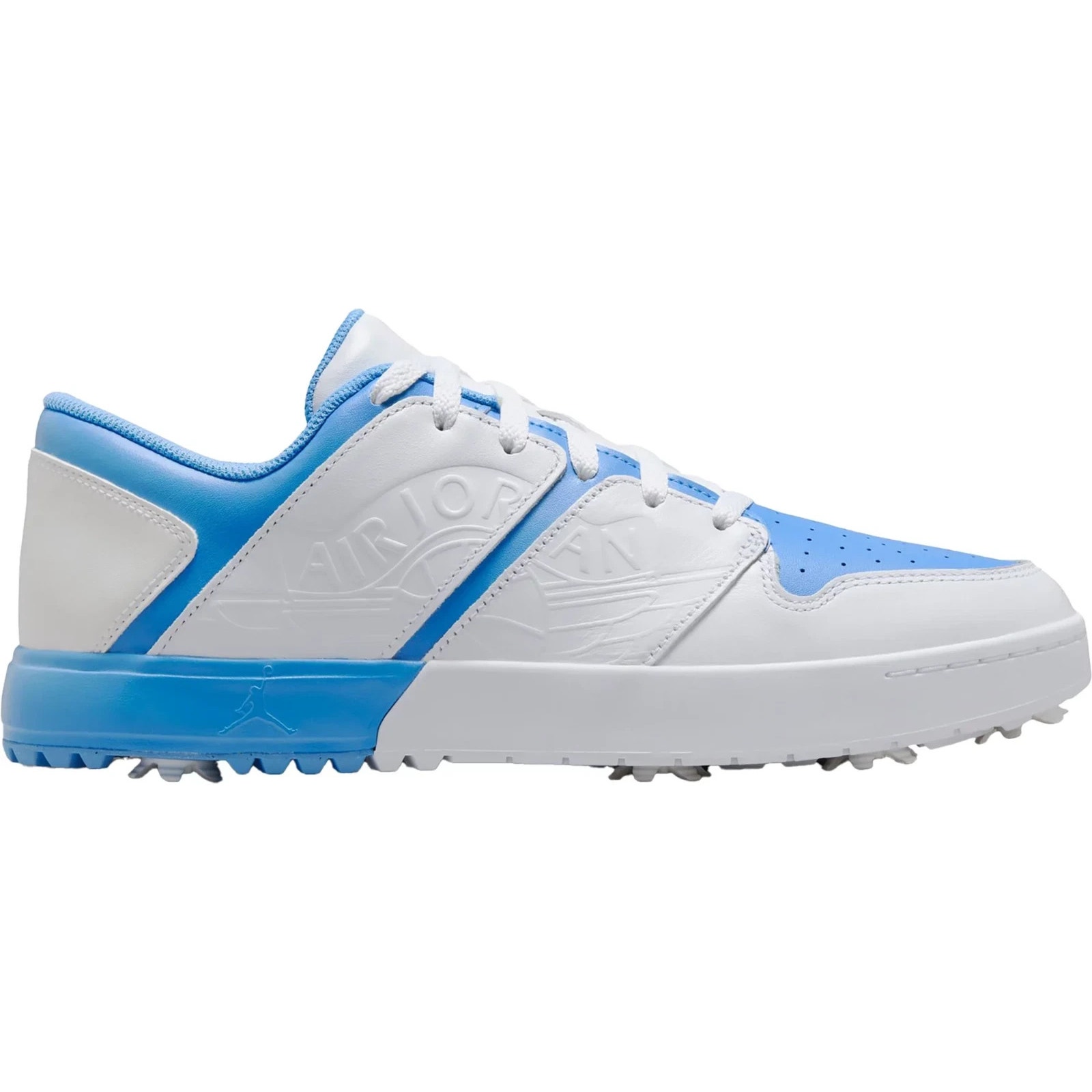 Nike Air Jordan Nu Retro 1 Low G Golf Unc Mens Size 10 White University Blue New